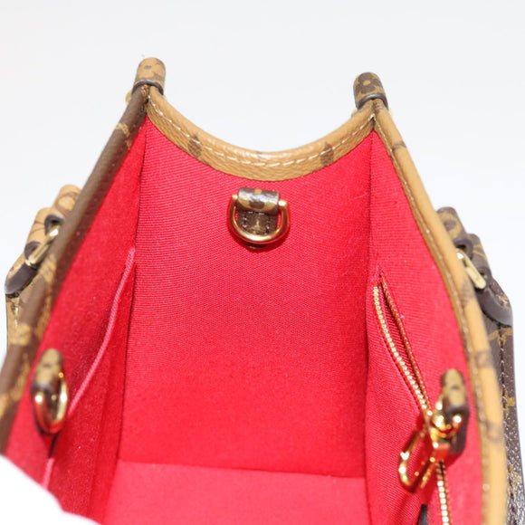 LOUIS VUITTON Monogram Reverse On The Go PM Hand Bag M46373 LV Auth 62894SM