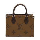 LOUIS VUITTON Monogram Reverse On The Go PM Hand Bag M46373 LV Auth 62894SM-2