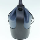 LOEWE Balloon Shoulder Bag Leather Black Navy Auth 62905A-4