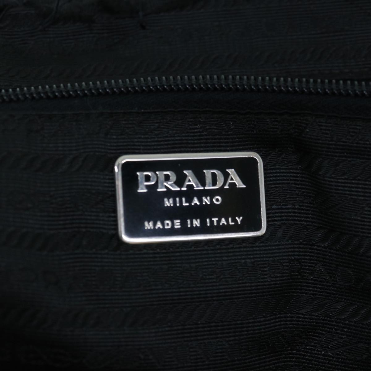 PRADA Shoulder Bag Nylon Black Auth 62909