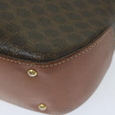 CELINE Macadam Canvas Hand Bag PVC Leather 2way Brown Auth 62941-17