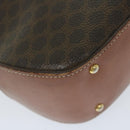 CELINE Macadam Canvas Handtasche PVC-Leder 2-Wege Braun Auth 62941-18