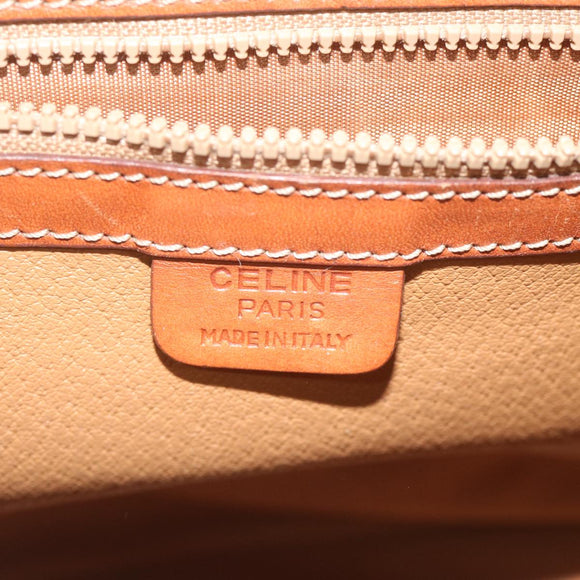 CELINE Macadam Canvas Handtasche PVC-Leder 2-Wege Braun Auth 62941