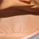 CELINE Macadam Canvas Hand Bag PVC Leather 2way Brown Auth 62941-9