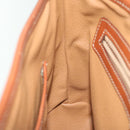 CELINE Macadam Canvas Hand Bag PVC Leather 2way Brown Auth 62941-22