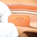 CELINE Macadam Canvas Hand Bag PVC Leather 2way Brown Auth 62941-10