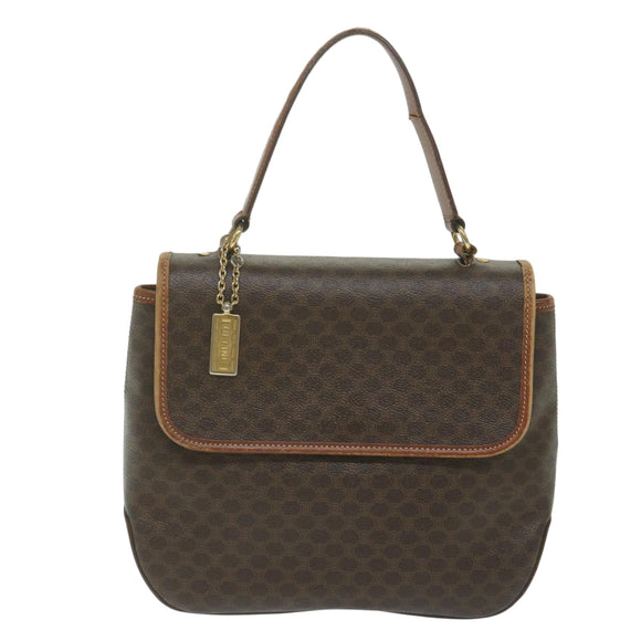 CELINE Macadam Canvas Handtasche PVC-Leder 2-Wege Braun Auth 62941