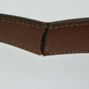 CELINE Macadam Canvas Hand Bag PVC Leather 2way Brown Auth 62941-8