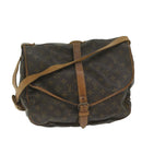 LOUIS VUITTON Monogram Saumur 35 Shoulder Bag M42254 LV Auth 62950-1