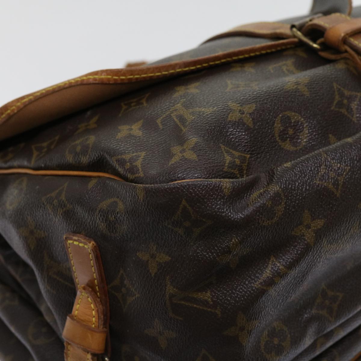 LOUIS VUITTON Monogram Saumur 35 Shoulder Bag M42254 LV Auth 62950