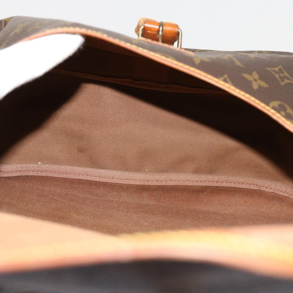 LOUIS VUITTON Monogram Saumur 35 Schoudertas M42254 LV Auth 62950