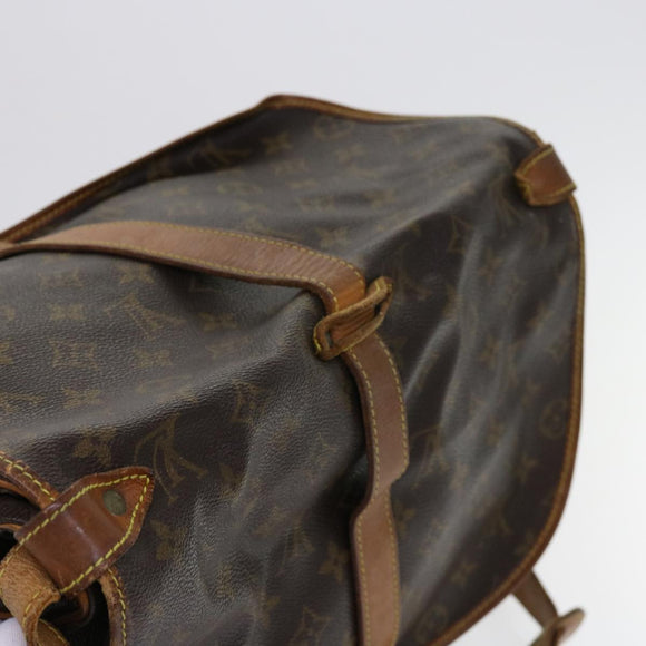 LOUIS VUITTON Monogram Saumur 35 Schoudertas M42254 LV Auth 62950
