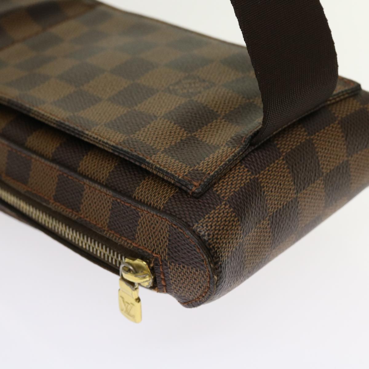 LOUIS VUITTON Damier Ebene Geronimos Shoulder Bag N51994 LV Auth 62980