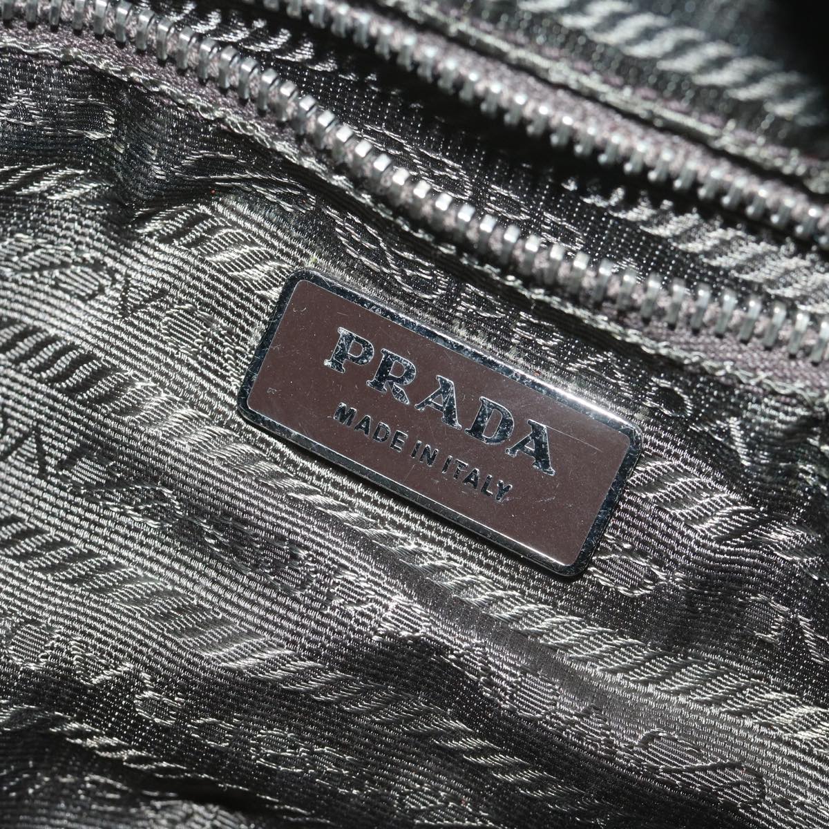 PRADA Hand Bag Nylon 2way Khaki Auth 62983