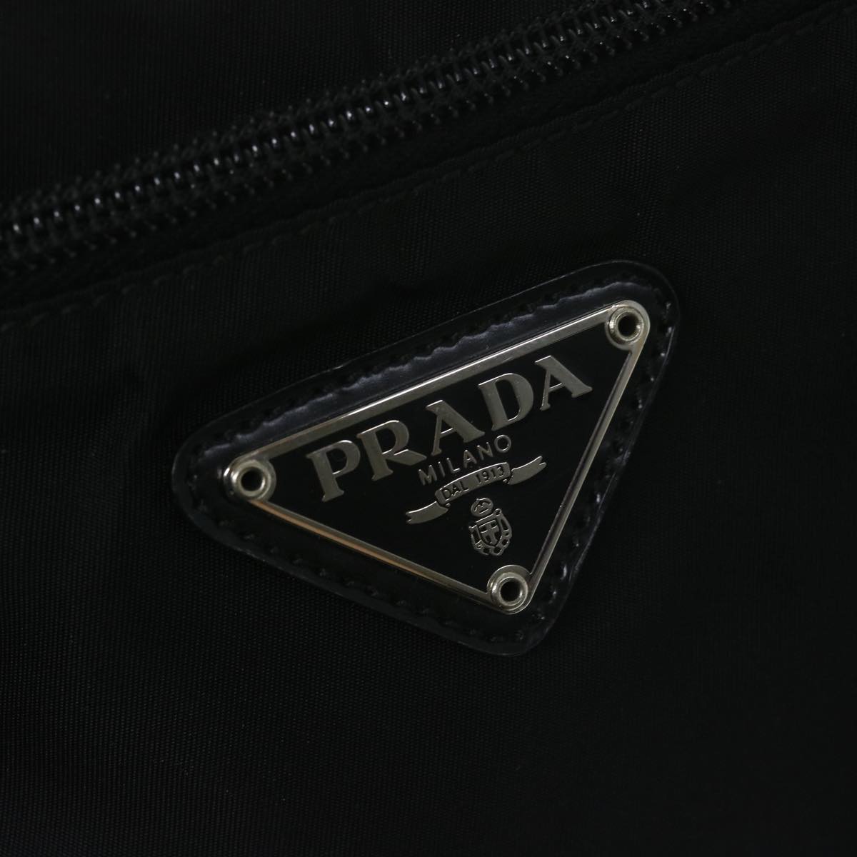 PRADA Shoulder Bag Nylon Black Auth 62986