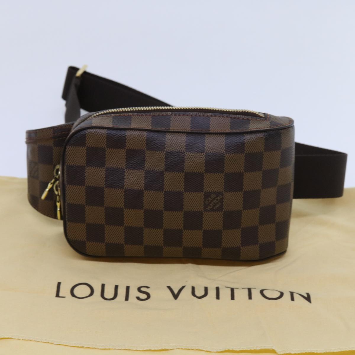 LOUIS VUITTON Damier Ebene Geronimos Shoulder Bag N51994 LV Auth 62998A