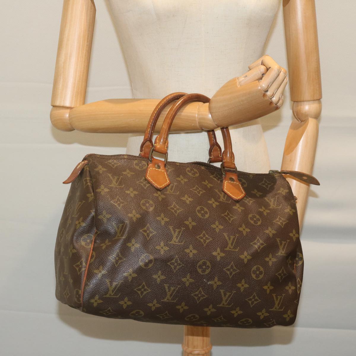 LOUIS VUITTON Monogram Speedy 30 Hand Bag M41526 LV Auth 63026