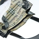Burberrys Nova Check Hand Bag Nylon Beige Auth 63085-6
