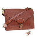 LOUIS VUITTON Epi Biface Hand Bag 2way Brown M52323 LV Auth 63093-1