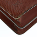 LOUIS VUITTON Epi Biface Hand Bag 2way Brown M52323 LV Auth 63093-16
