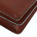 LOUIS VUITTON Epi Biface Hand Bag 2way Brown M52323 LV Auth 63093-18