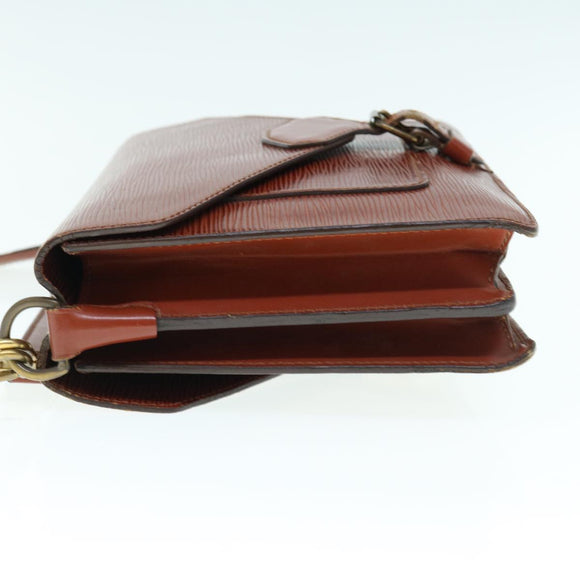 LOUIS VUITTON Epi Biface Hand Bag 2way Brown M52323 LV Auth 63093