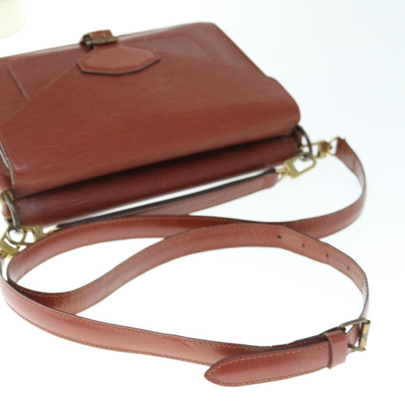 LOUIS VUITTON Epi Biface Hand Bag 2way Brown M52323 LV Auth 63093