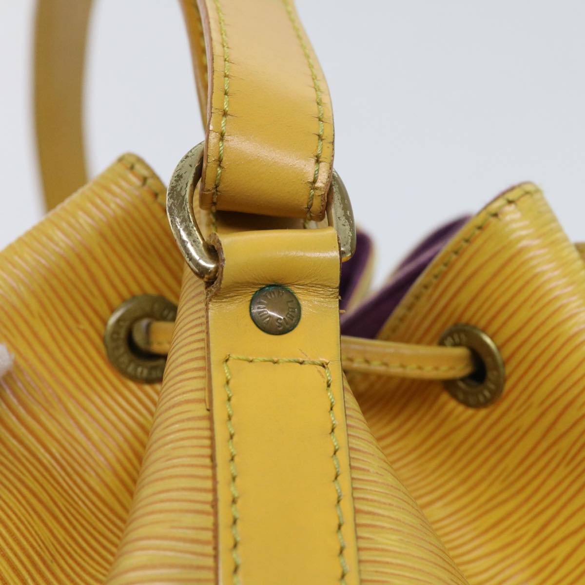 LOUIS VUITTON Epi Petit Noe Shoulder Bag Tassili Yellow M44109 LV Auth 63109