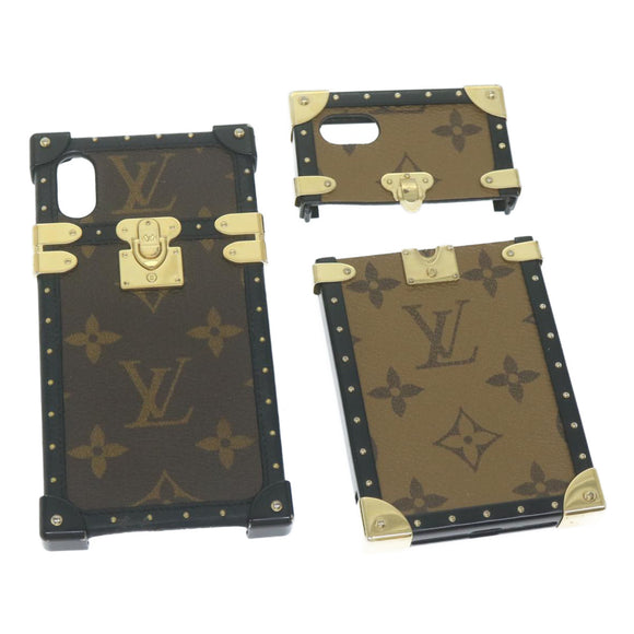 LOUIS VUITTON Monogram Monogram Reverse iPhoneX/Xs hoesje 2 sets LV Auth 63135