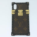 LOUIS VUITTON Monogram Monogram Reverse iPhoneX/Xs case 2Set LV Auth 63135-2
