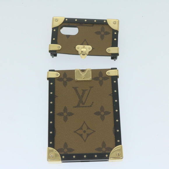 LOUIS VUITTON Monogram Monogram Reverse iPhoneX/Xs hoesje 2 sets LV Auth 63135