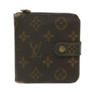 LOUIS VUITTON Monogram Compact Zip Wallet M61667 LV Auth 63160-13