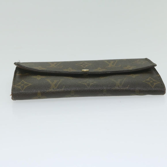 LOUIS VUITTON Monogram Portefeuille Sarah Long Wallet M60531 LV Auth 63172