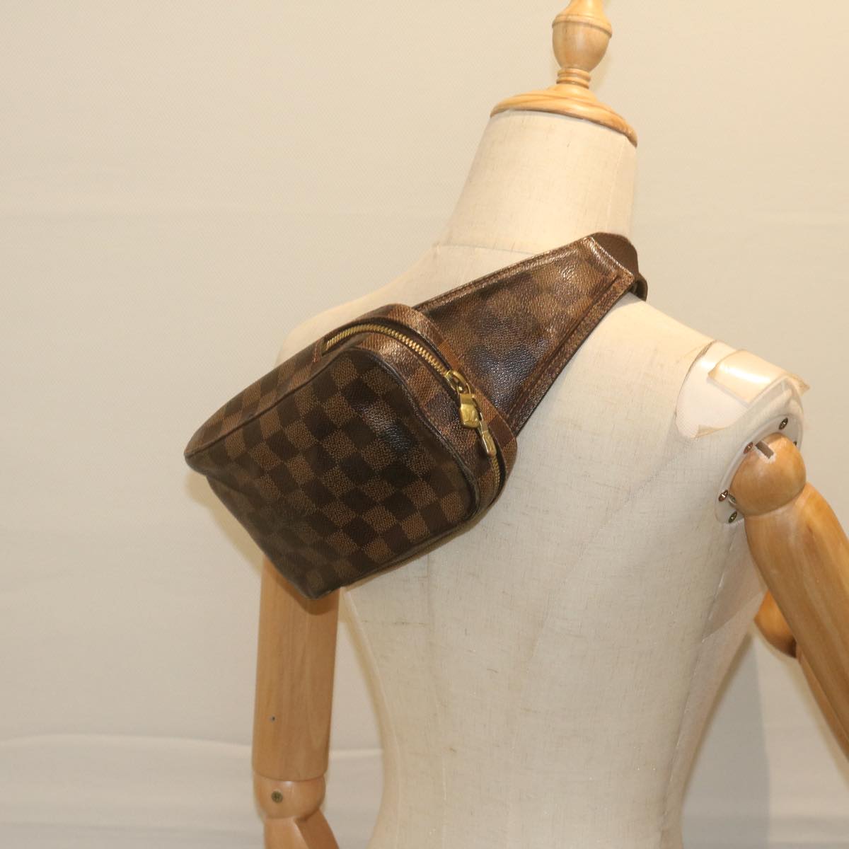 LOUIS VUITTON Damier Ebene Geronimos Shoulder Bag N51994 LV Auth 63228