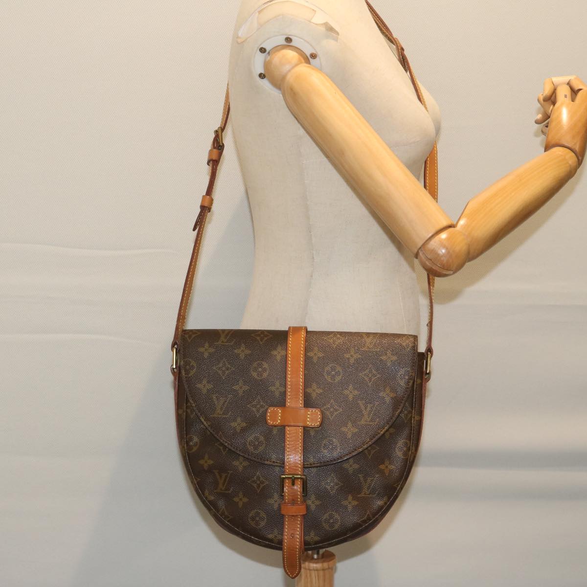 LOUIS VUITTON Monogram Chantilly GM Shoulder Bag M51232 LV Auth 63304