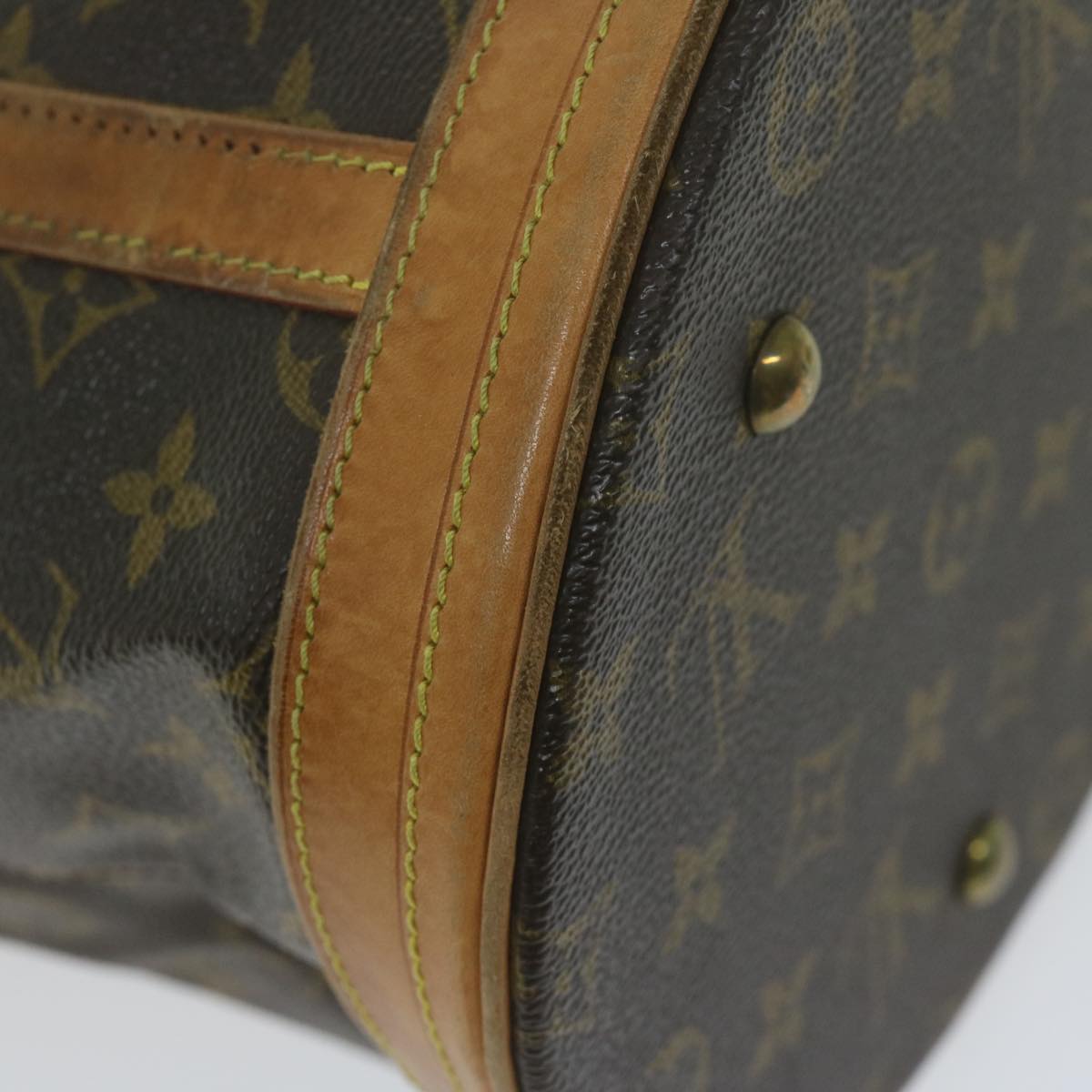 LOUIS VUITTON Monogram Bucket GM Shoulder Bag M42236 LV Auth 63345