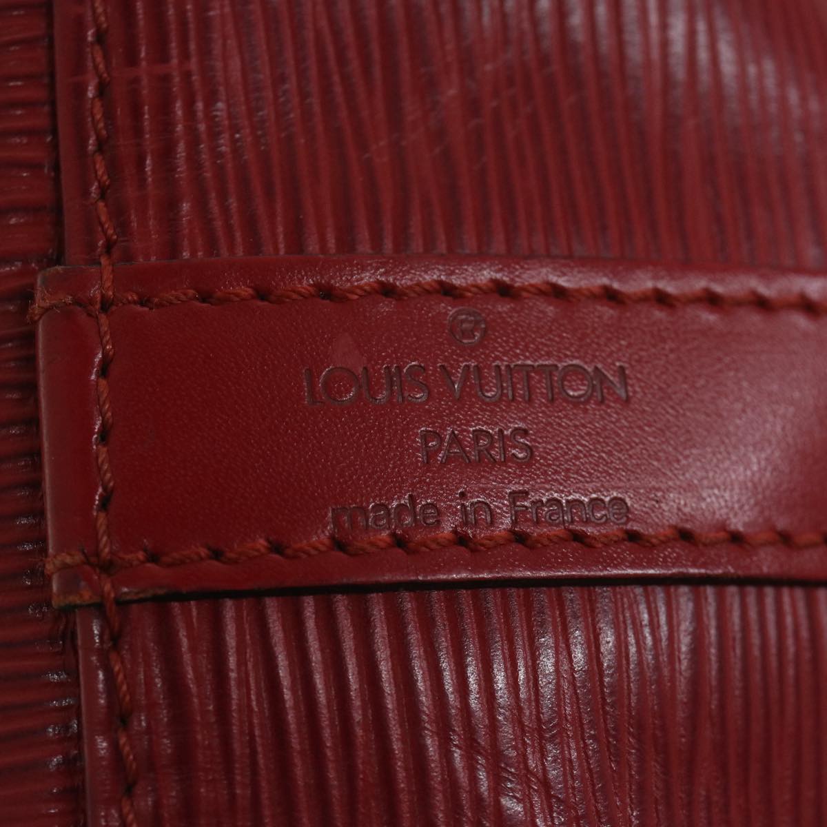 LOUIS VUITTON Epi Petit Noe Shoulder Bag Red M44107 LV Auth 63355