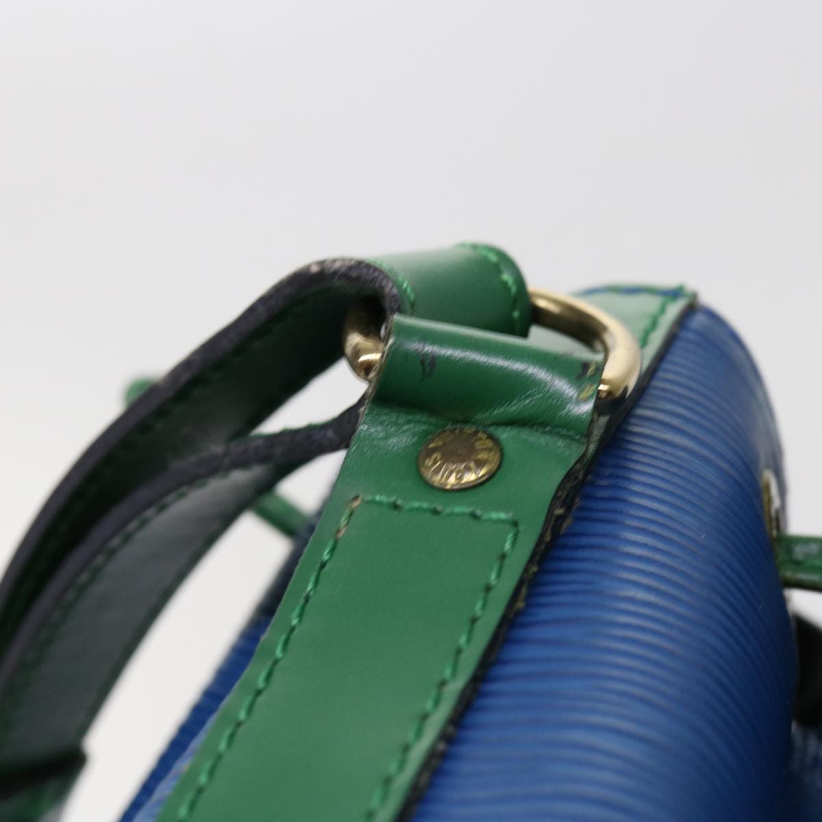 LOUIS VUITTON Epi Noe Shoulder Bag Bicolor Green Blue M44044 LV Auth 63358