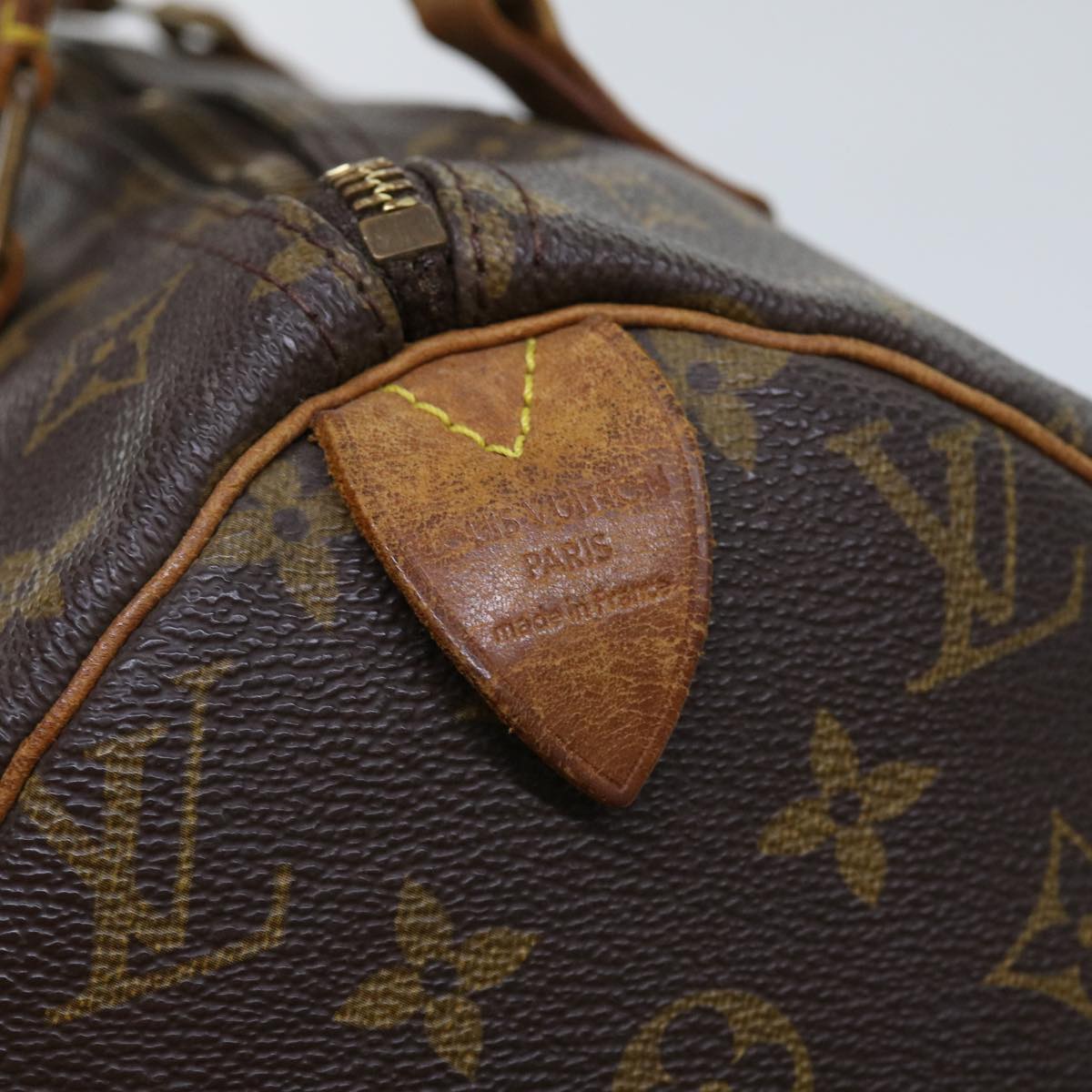 LOUIS VUITTON Monogram Speedy 30 Hand Bag M41526 LV Auth 63376