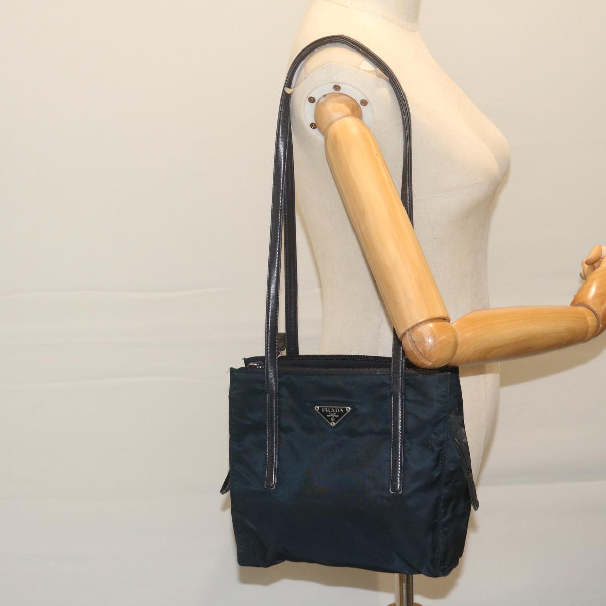 PRADA Shoulder Bag Nylon Navy Auth 63380