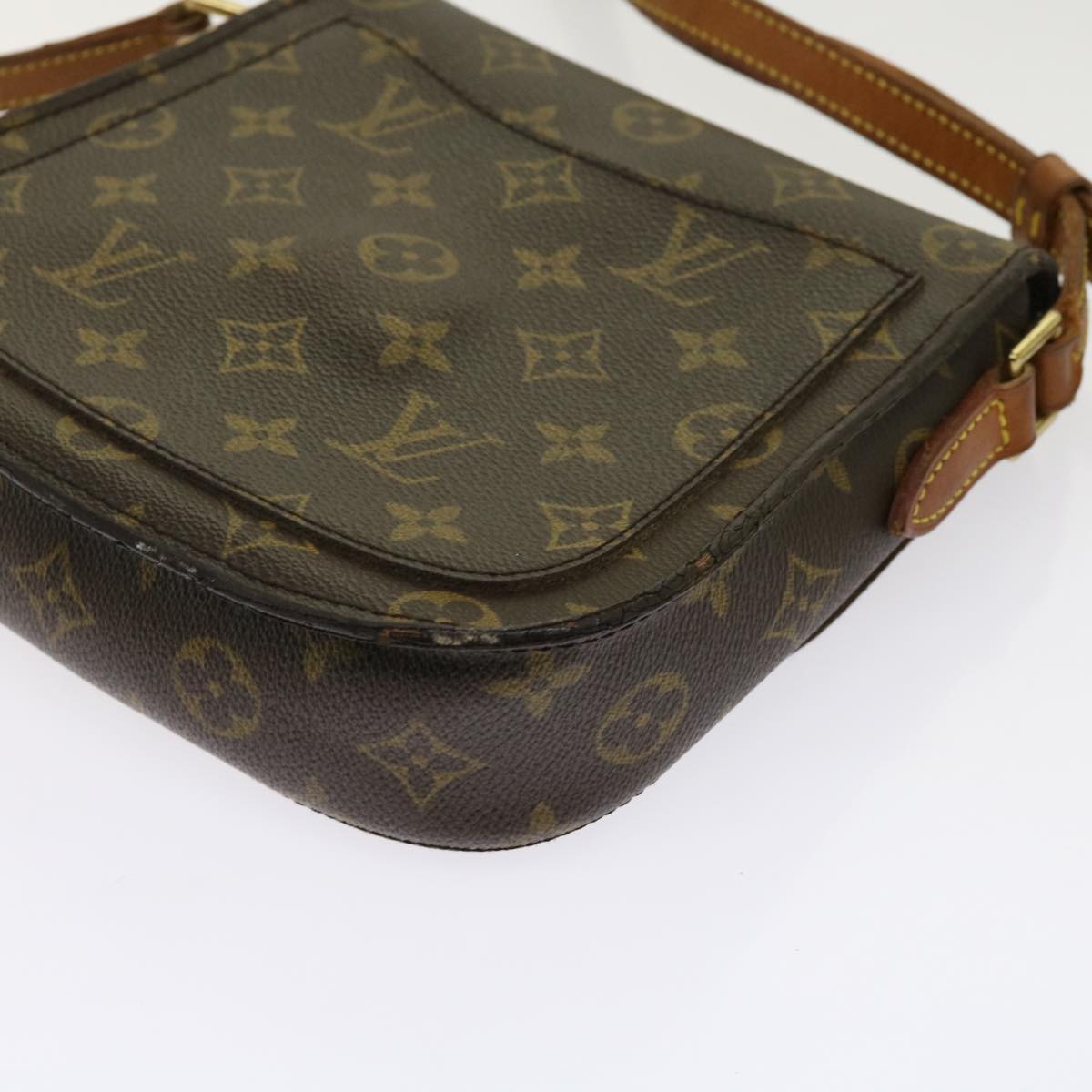 LOUIS VUITTON Monogram Saint Cloud MM Shoulder Bag M51243 LV Auth 63411