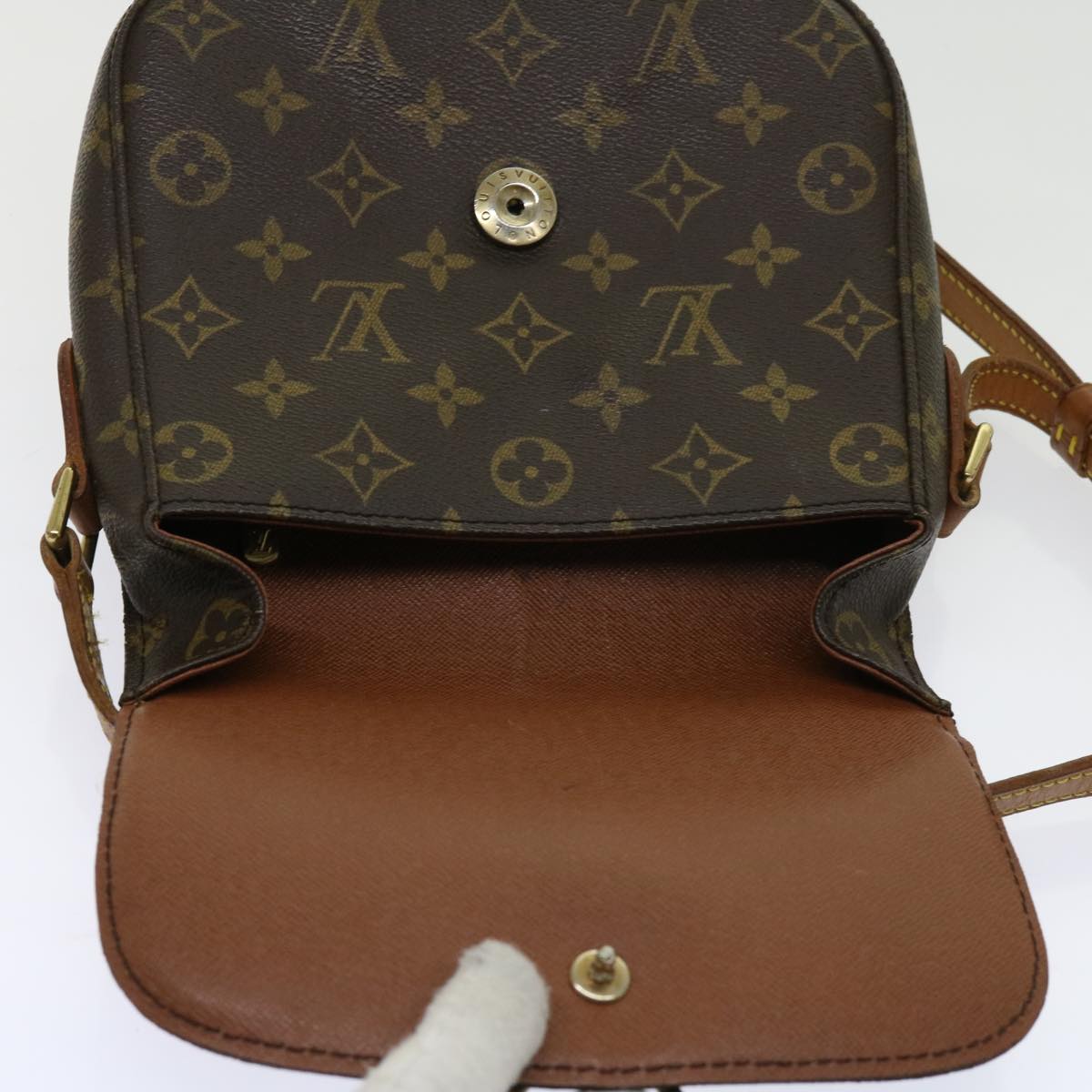 LOUIS VUITTON Monogram Saint Cloud MM Shoulder Bag M51243 LV Auth 63411