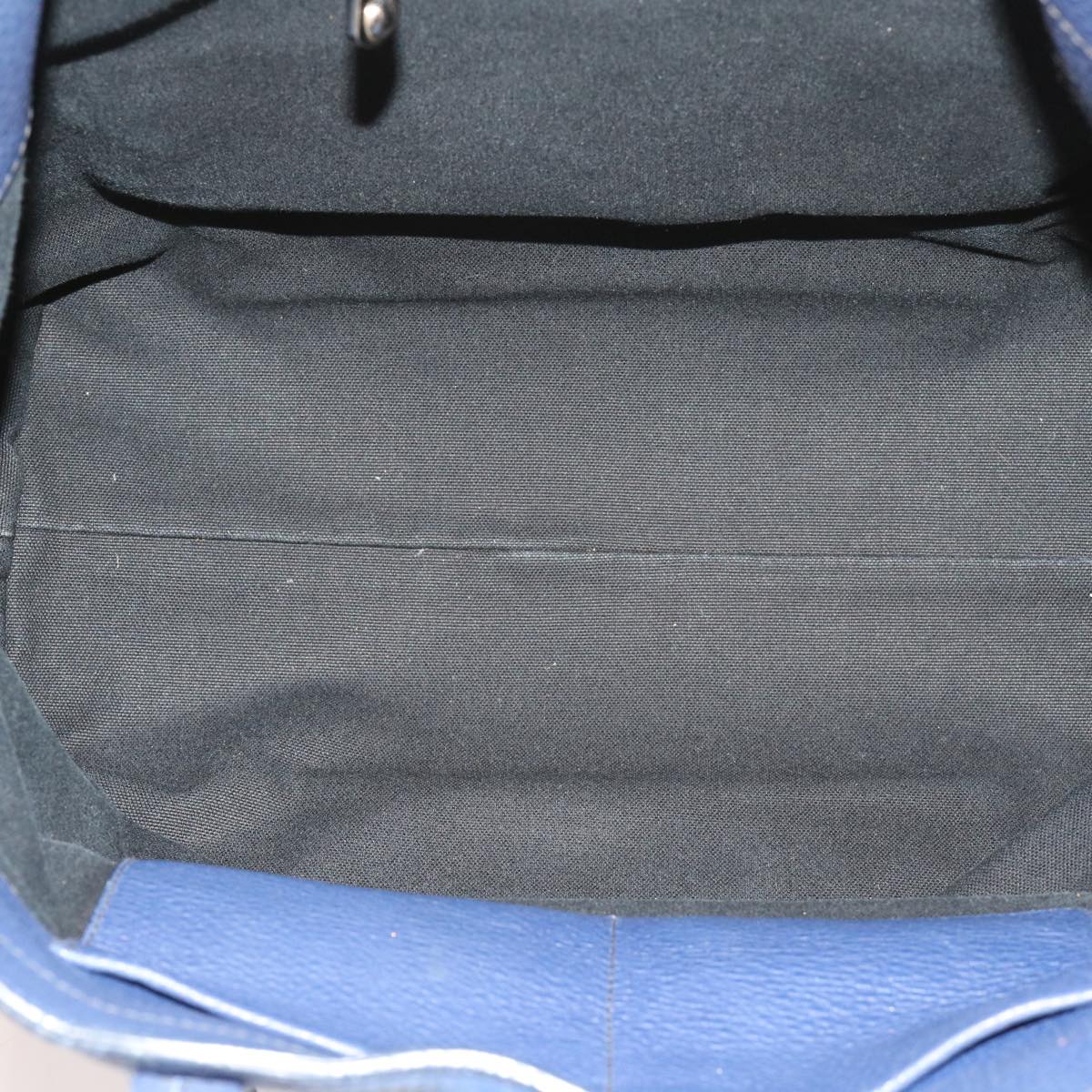 Miu Miu Tote Bag Leather Blue Auth 63446