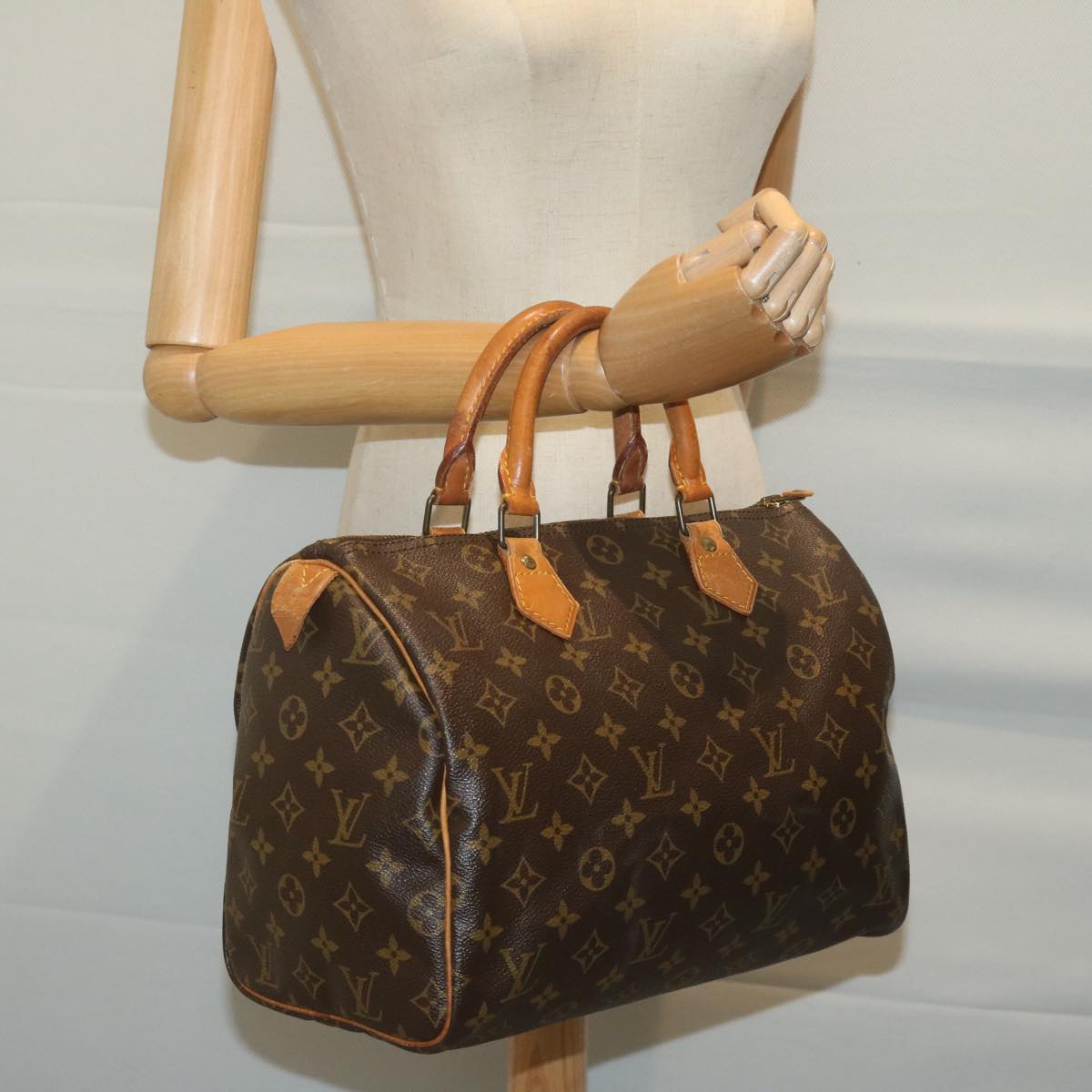 LOUIS VUITTON Monogram Speedy 30 Hand Bag M41526 LV Auth 63454