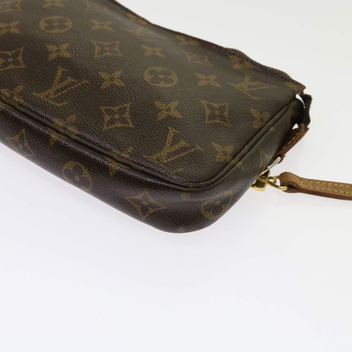 LOUIS VUITTON Monogram Pochette Accessoires Pouch M51980 LV Auth 63468