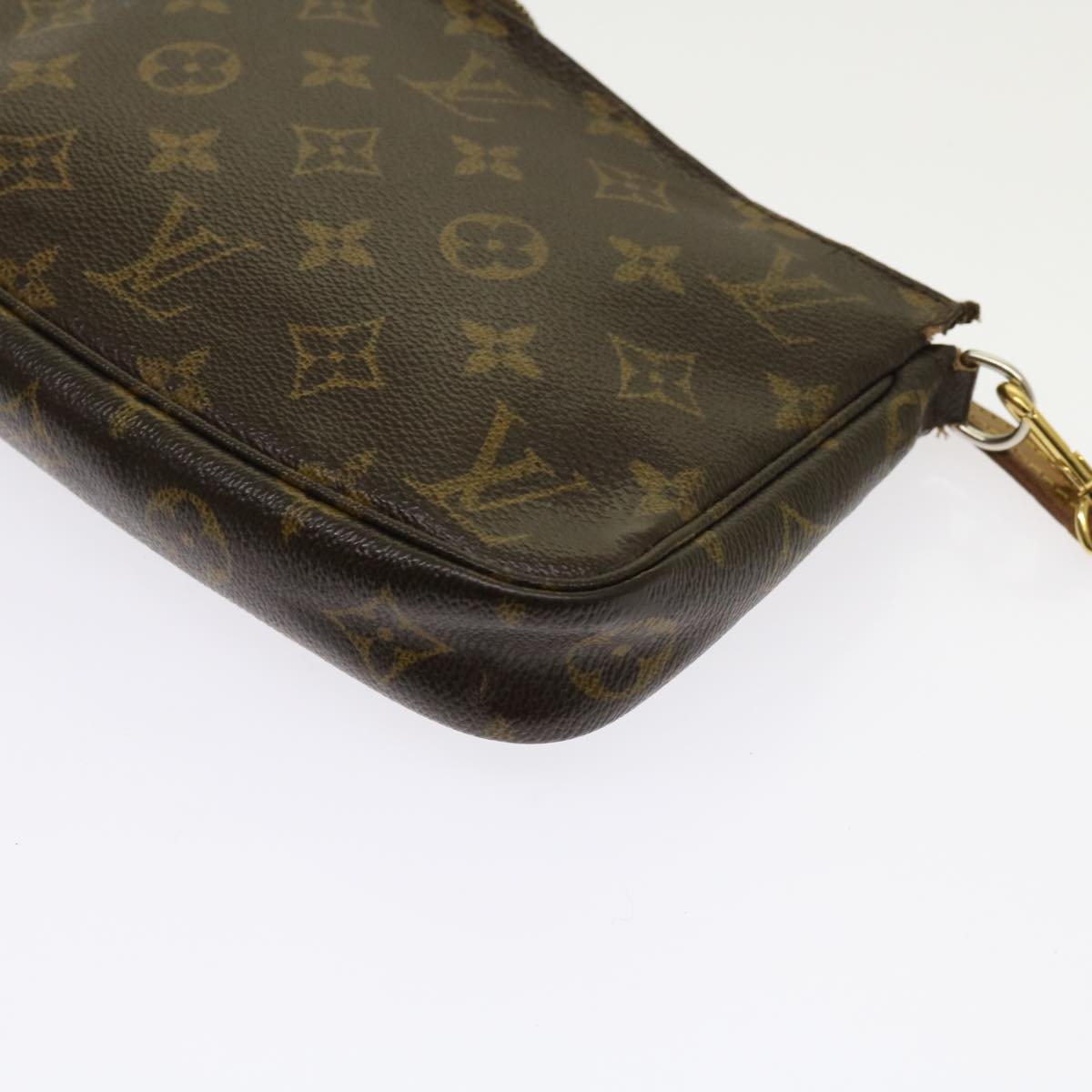 LOUIS VUITTON Monogram Pochette Accessoires Pouch M51980 LV Auth 63468