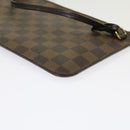 LOUIS VUITTON Damier Ebene Neverfull MM Pouch Accessory Pouch LV Auth 63478-16