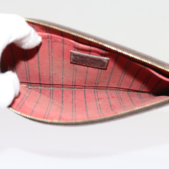 LOUIS VUITTON Damier Ebene Neverfull MM Pouch Accessory Pouch LV Auth 63478