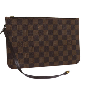 LOUIS VUITTON Damier Ebene Neverfull MM Pouch Accessory Pouch LV Auth 63478