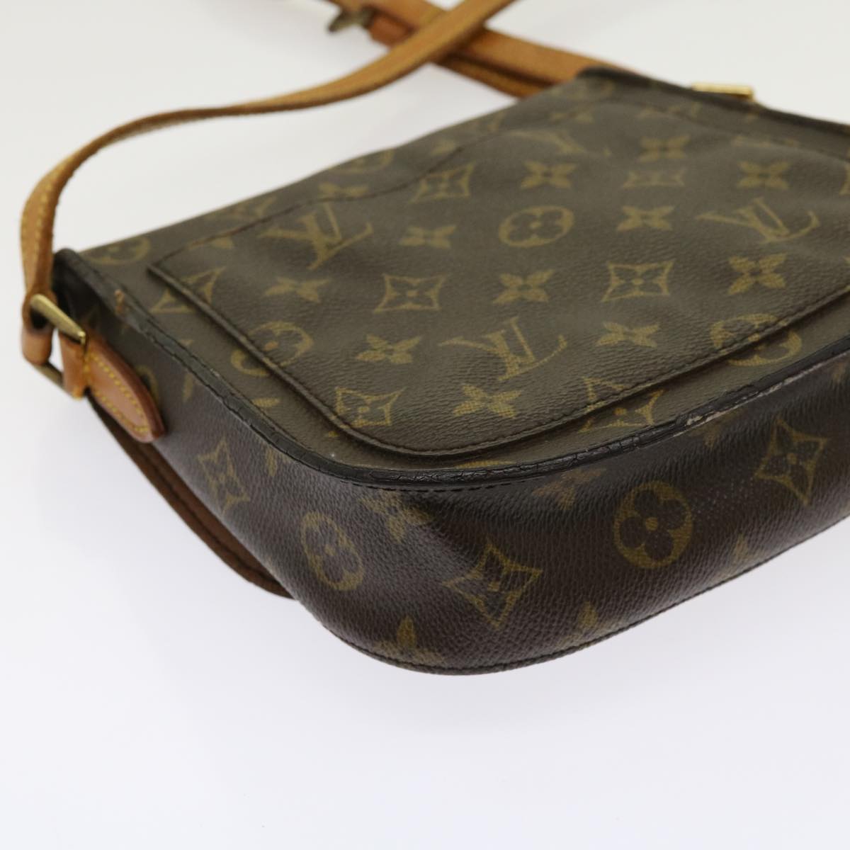 LOUIS VUITTON Monogram Saint Cloud MM Shoulder Bag M51243 LV Auth 63484